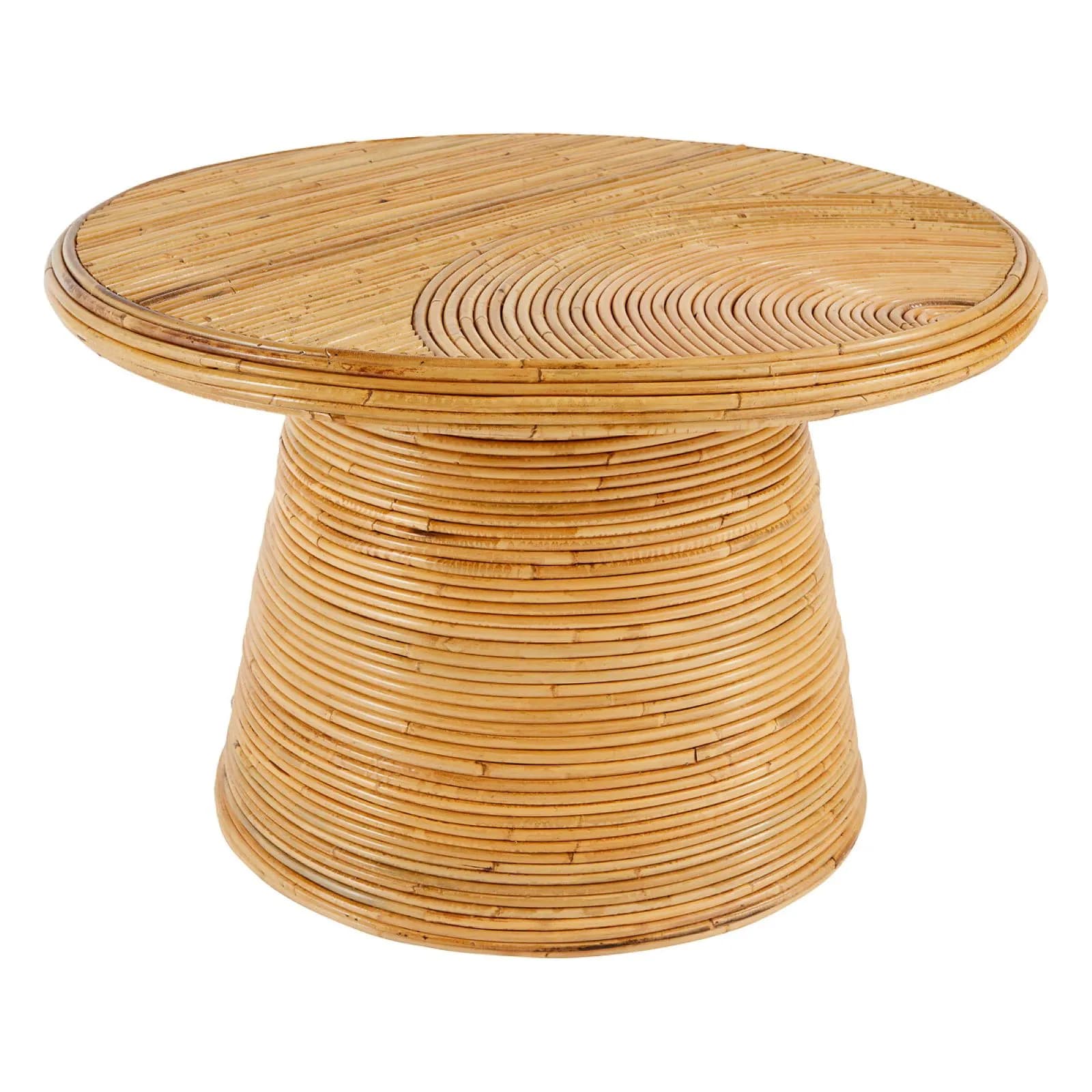 Tavolino rotondo 70 cm in rattan naturale - Namibia