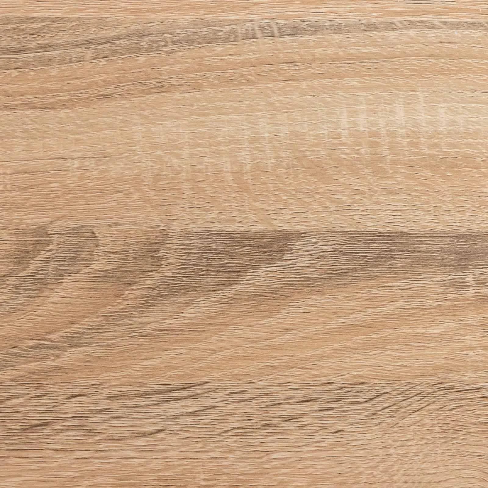 Tavolino 60 cm in metallo nero e legno rovere - Breeze