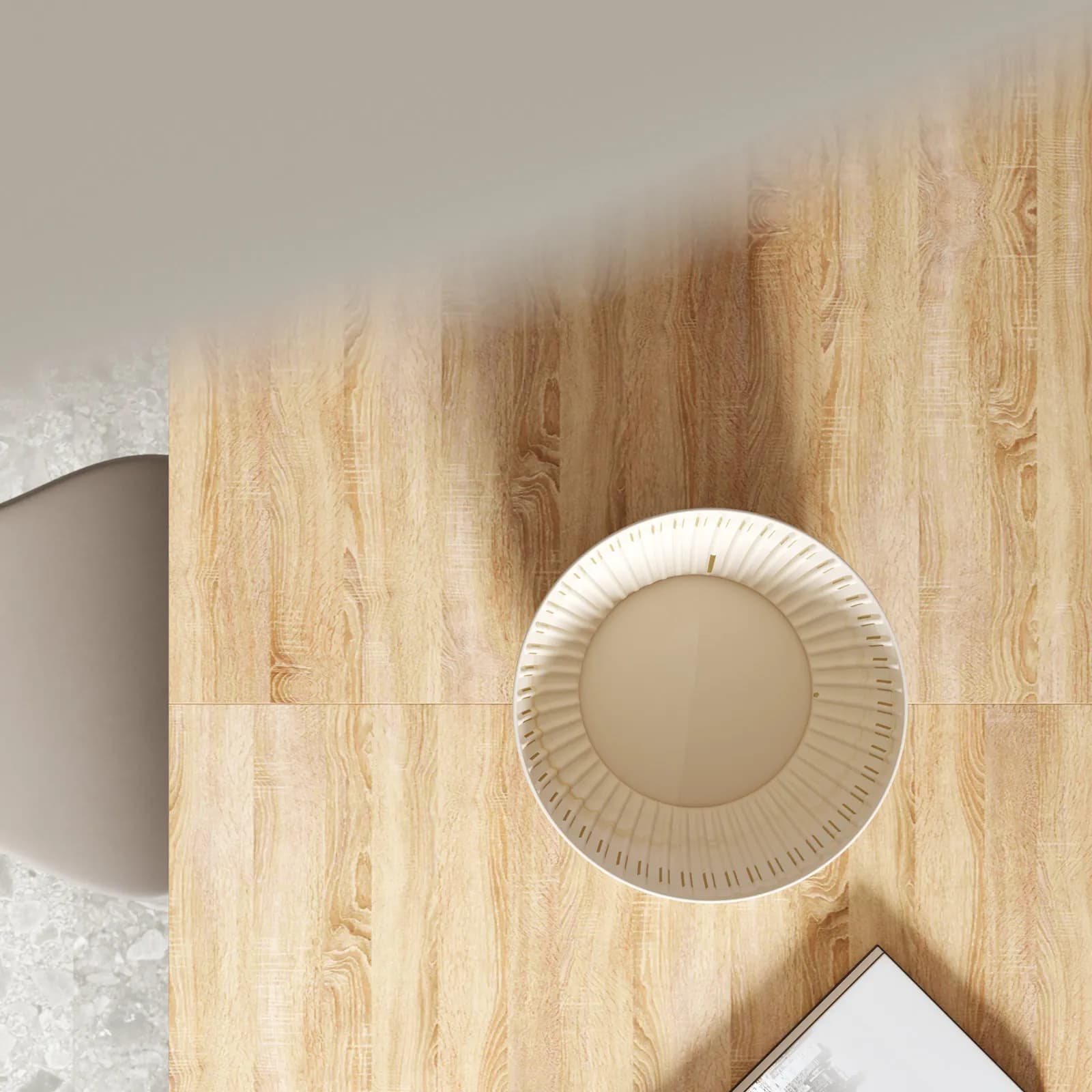 Tavolo allungabile 160-240x90 cm in acciaio nero e top effetto rovere - Emyl
