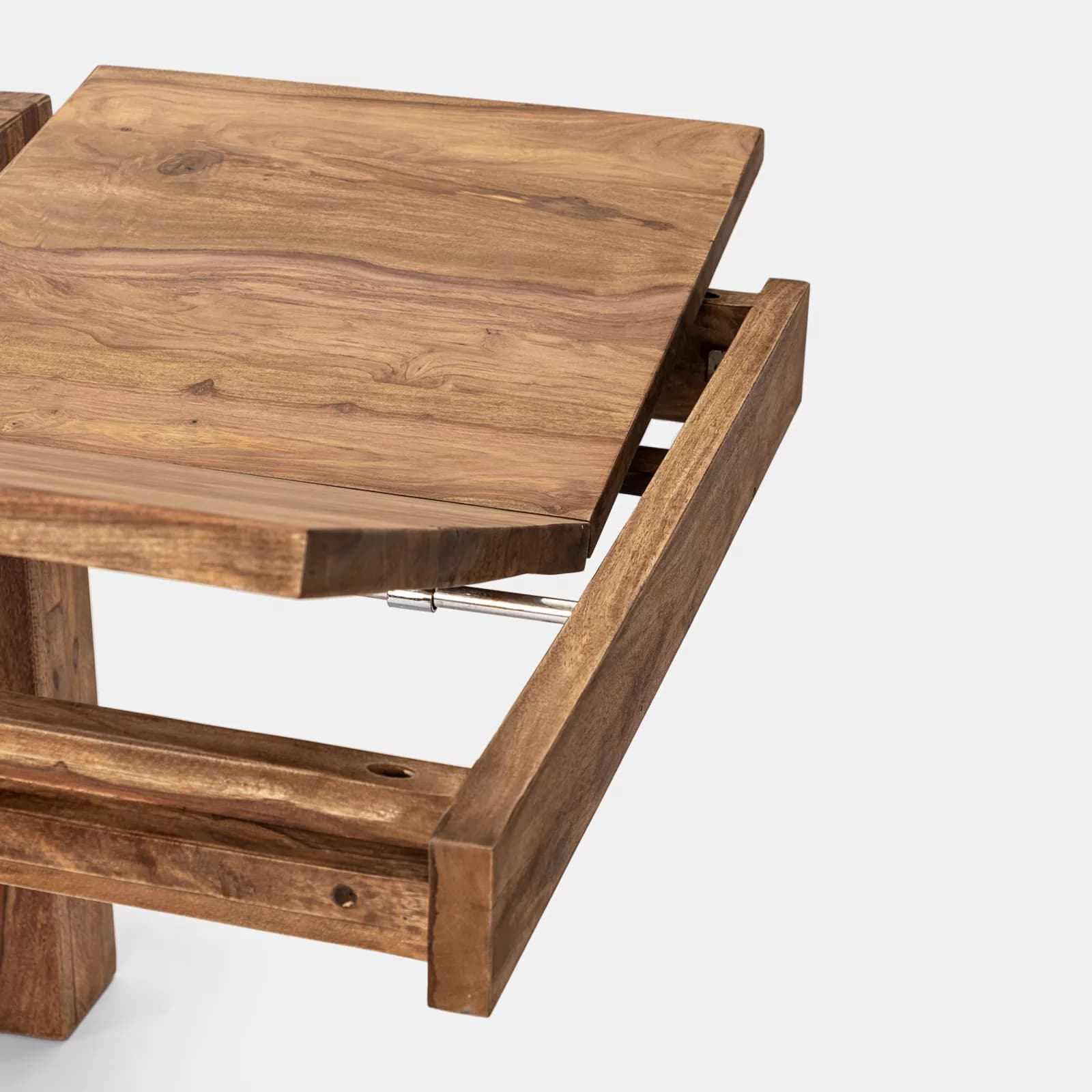 Tavolo allungabile 180-280x100 cm in legno sheesham - Freia Sheesham