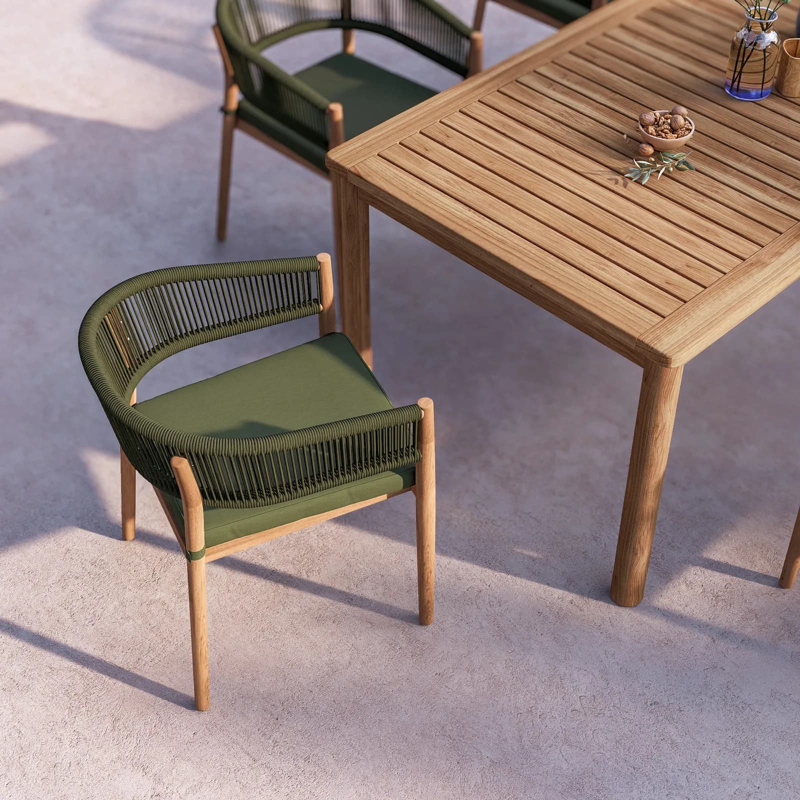 Tavolo da esterno 210x100 cm in legno di acacia - Nede