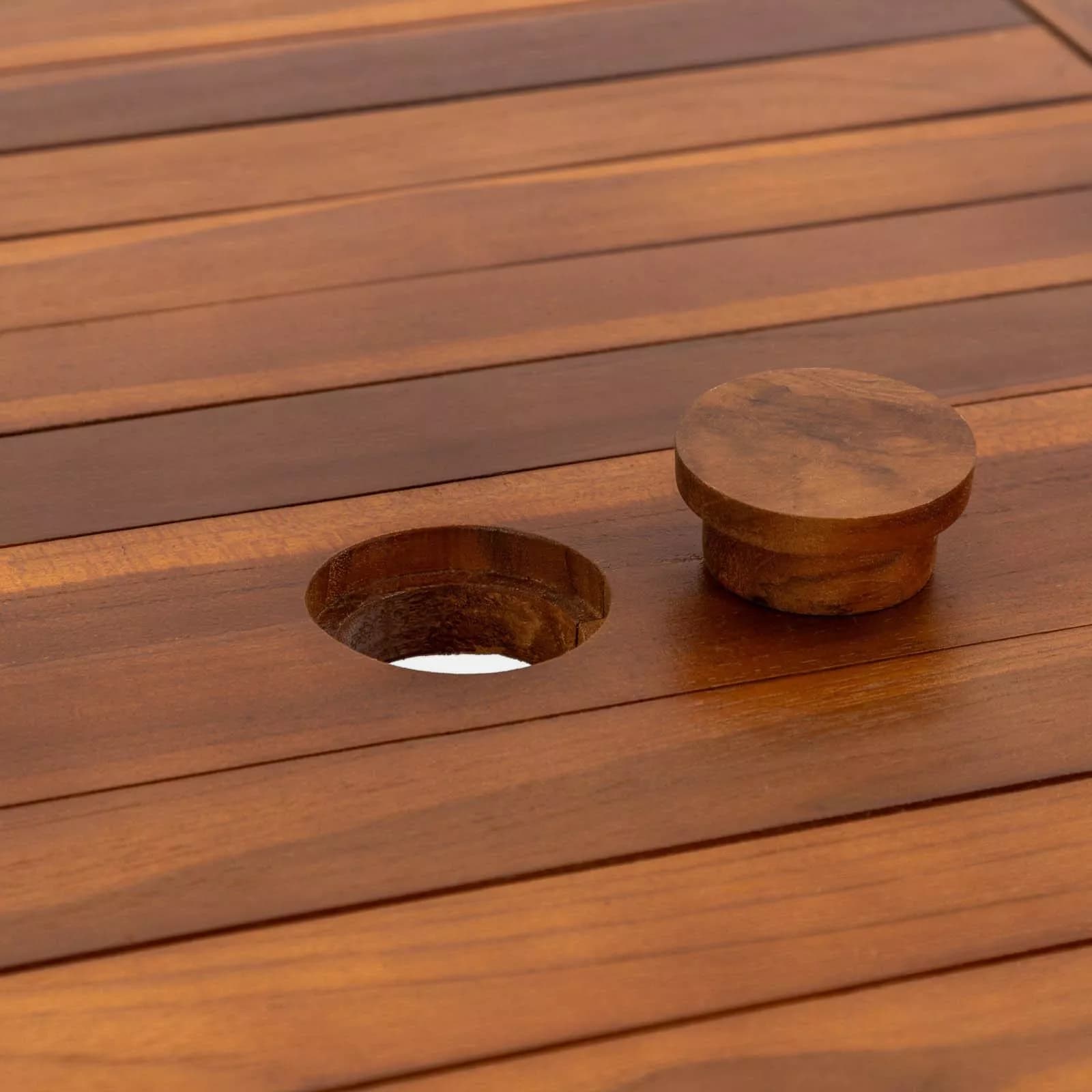Tavolo da pranzo allungabile 180/240x120 cm in legno teak - Louis