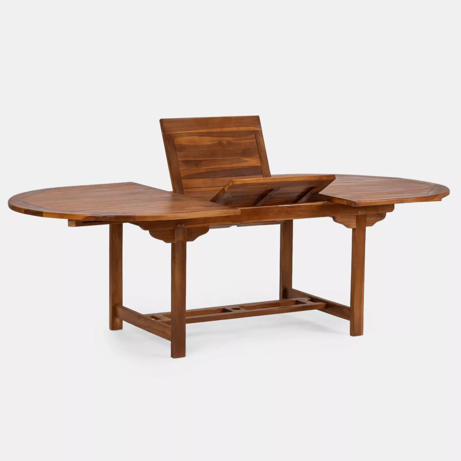 Tavolo da pranzo allungabile 180/240x120 cm in legno teak - Louis