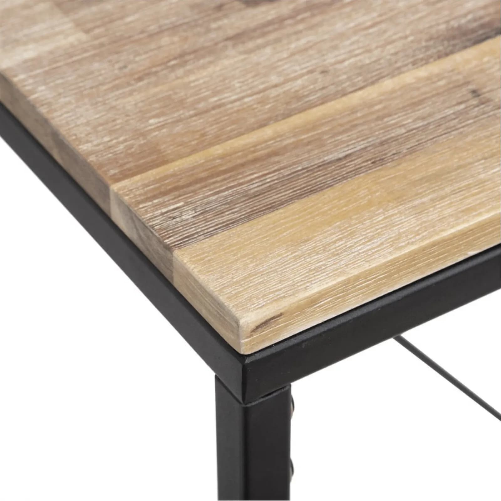 Tavolo da pranzo alto 115x70 cm in legno di acacia e metallo - Floyd