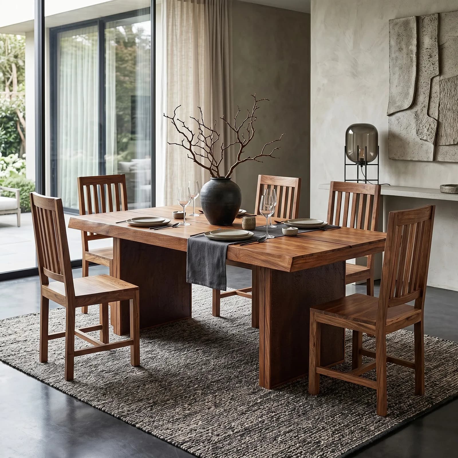 Tavolo 200x100 cm in legno sheesham - Freia Sheesham