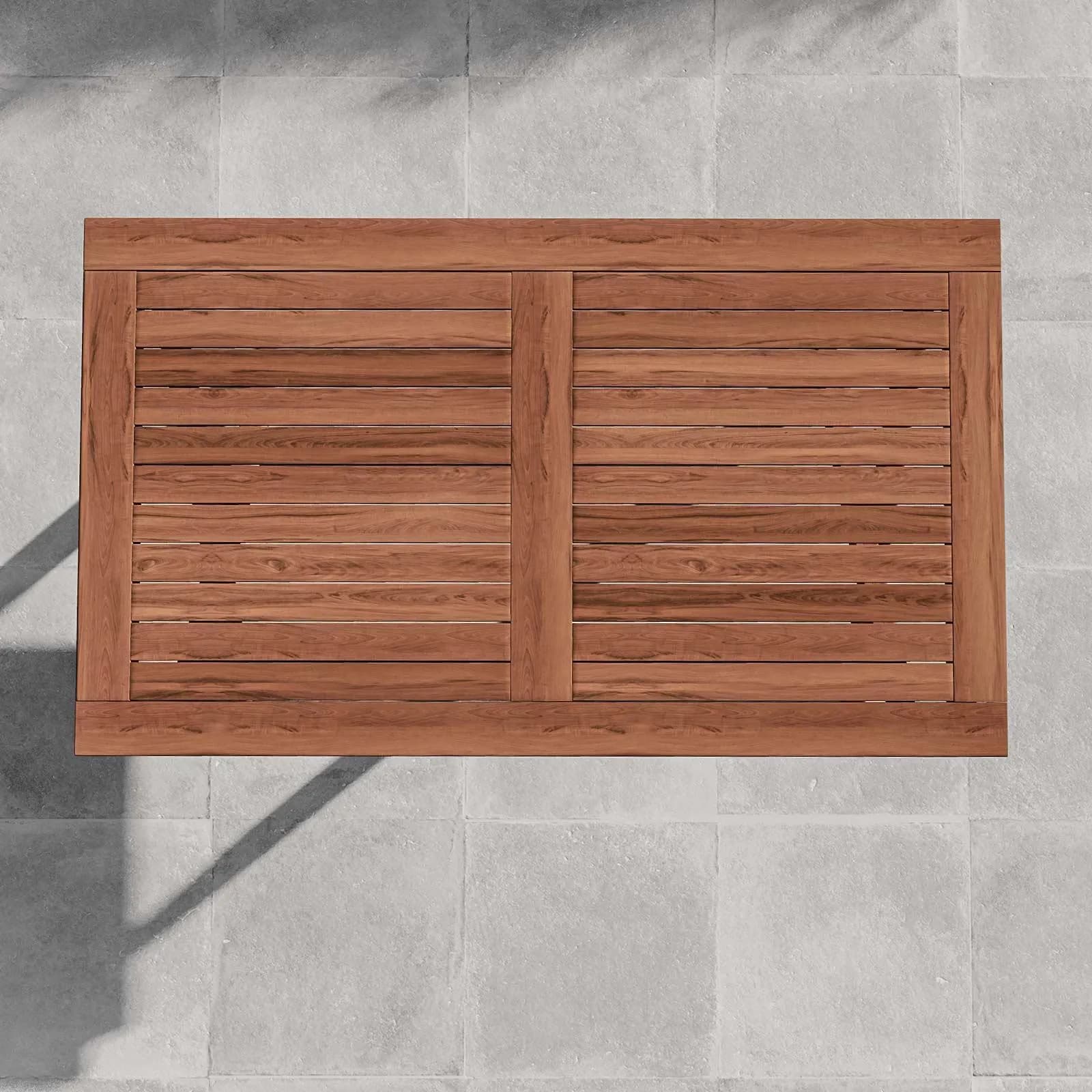 Tavolo da giardino 120x70 cm in legno teak - Louis