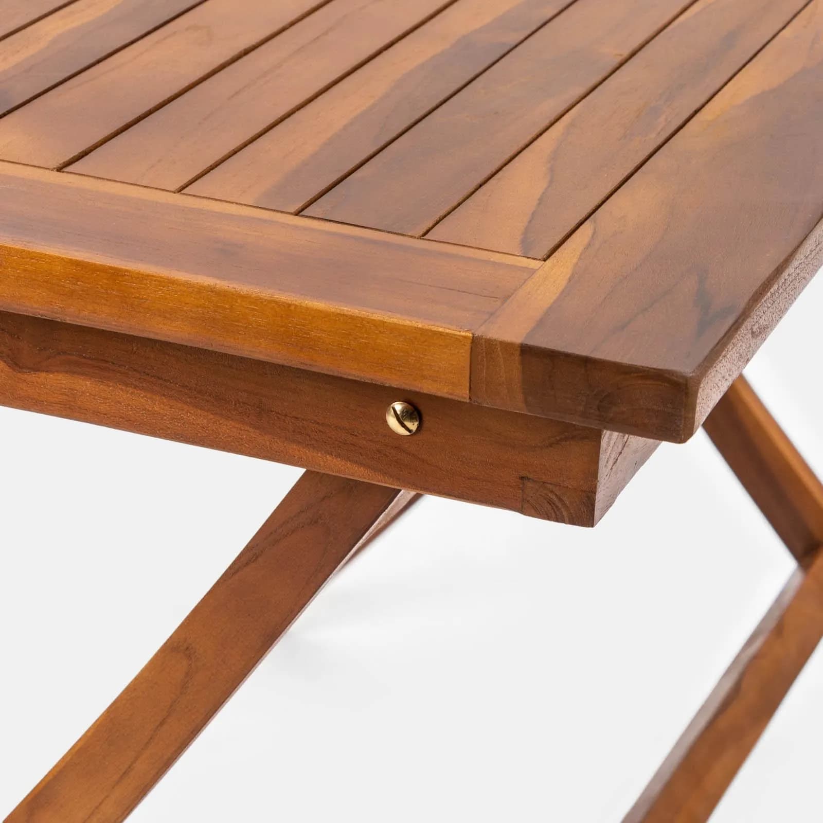 Tavolo da giardino 120x70 cm in legno teak - Louis