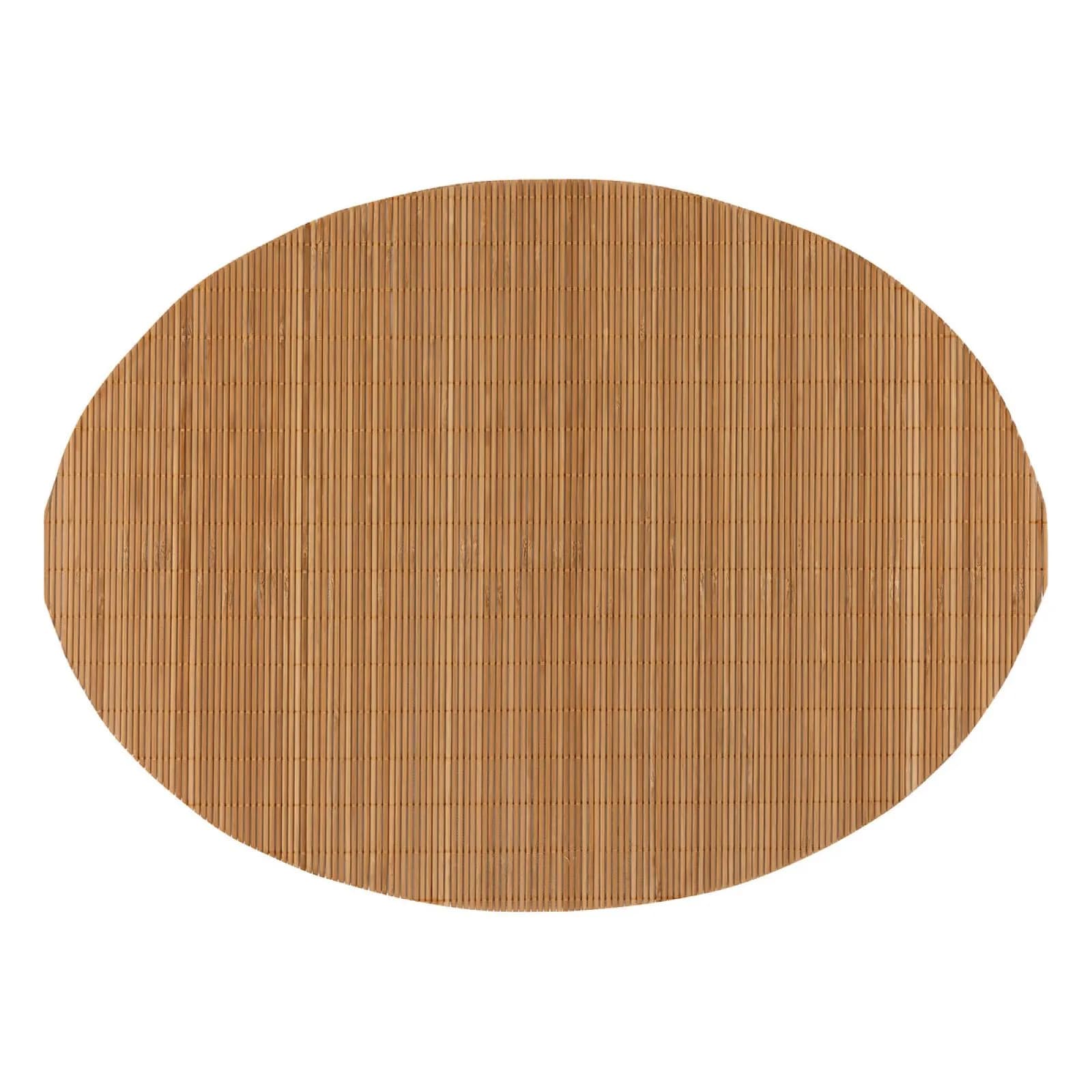 Tovaglietta ovale 48x35 cm in bambù naturale