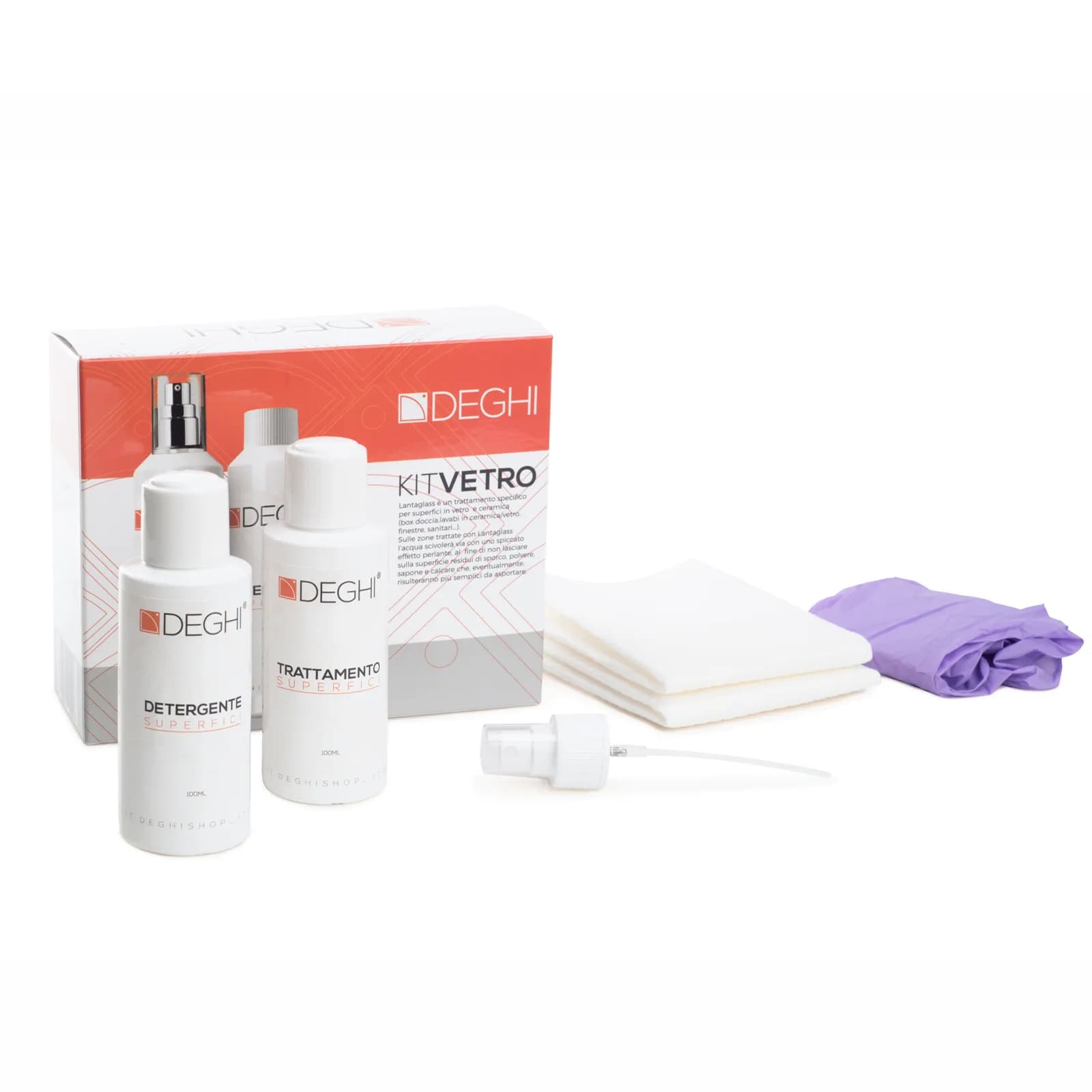 Trattamento anticalcare e ripristino in kit per box doccia
