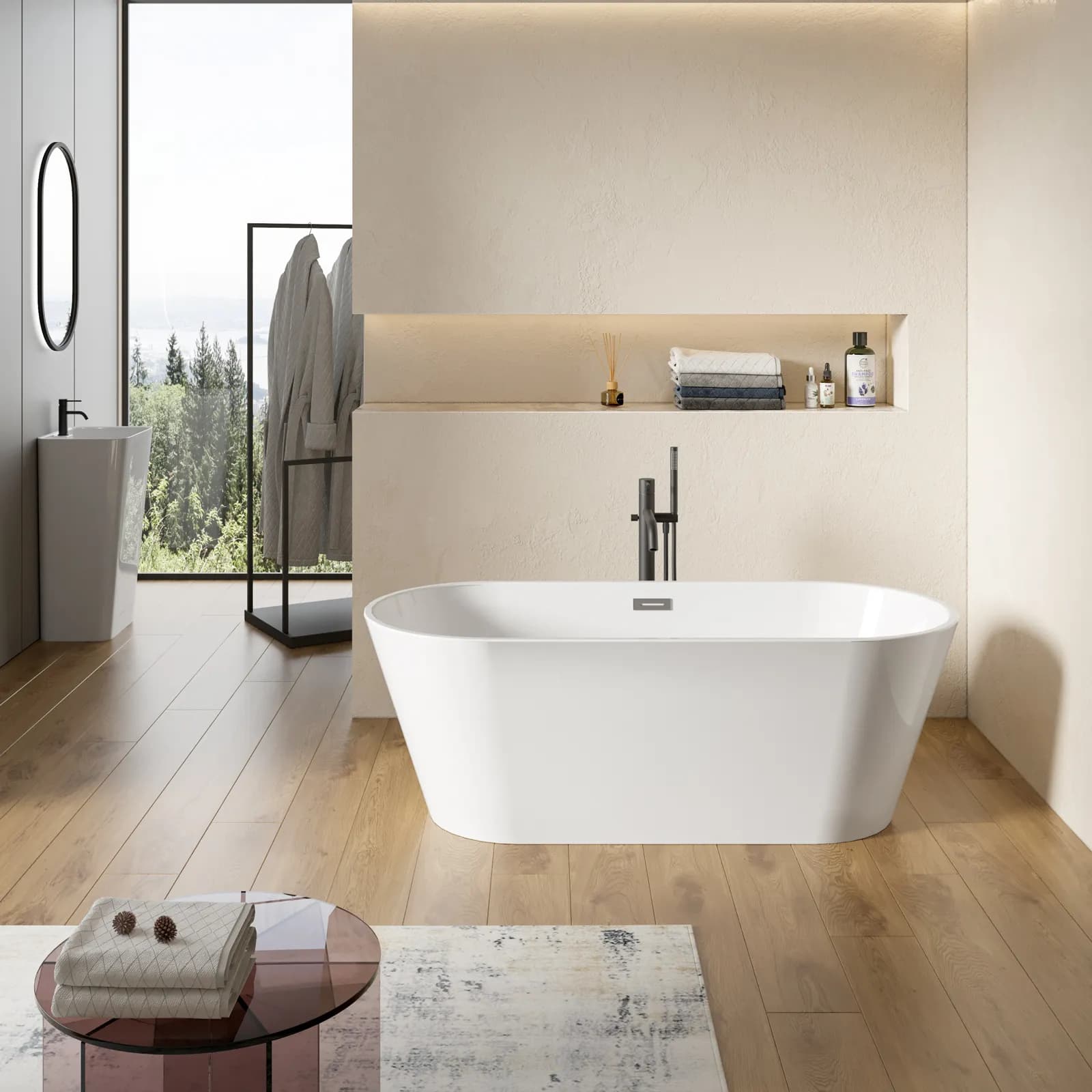 Vasca freestanding 170x58h cm in acrilico - Groth