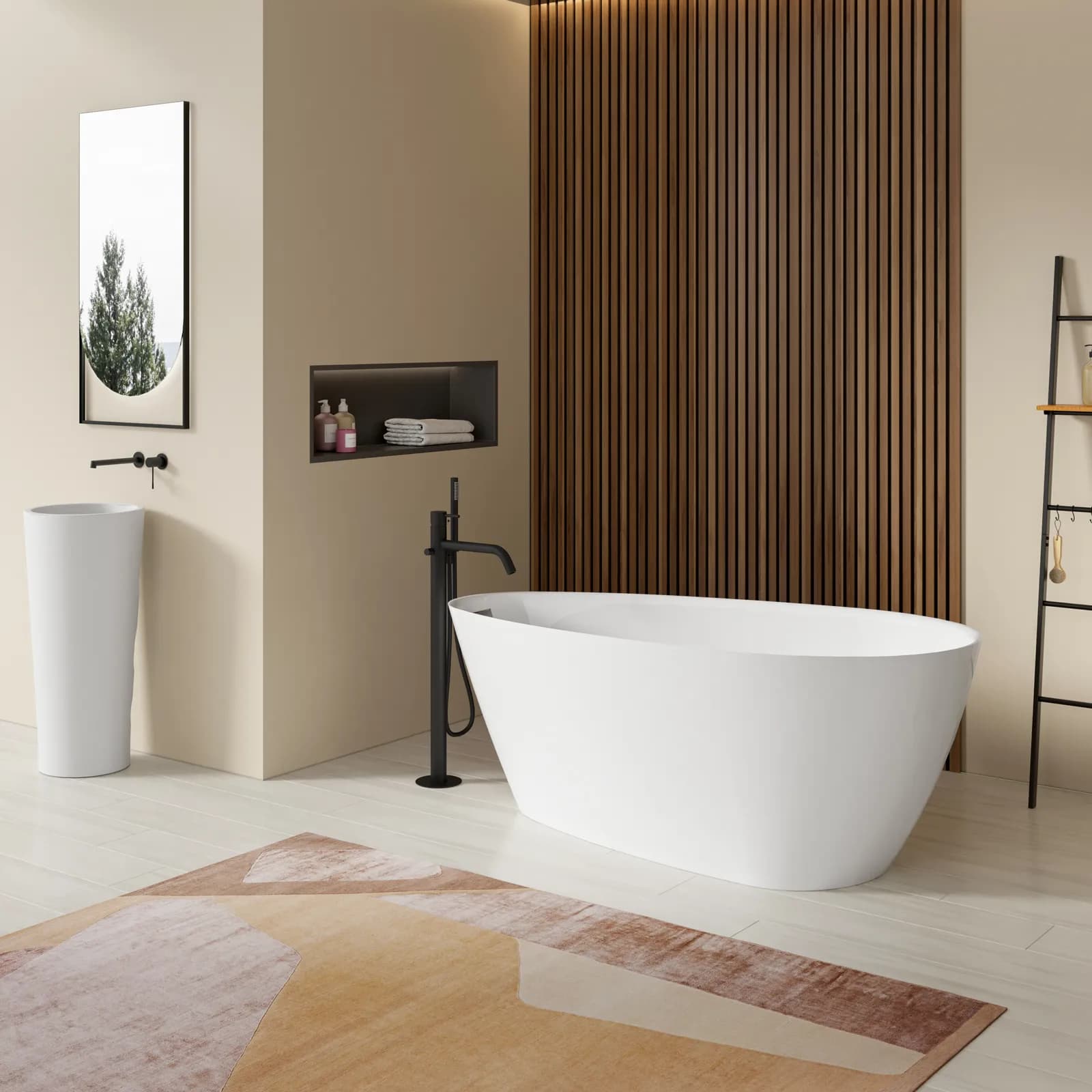 Vasca freestanding 170x65 h cm in acrilico - Melanesia