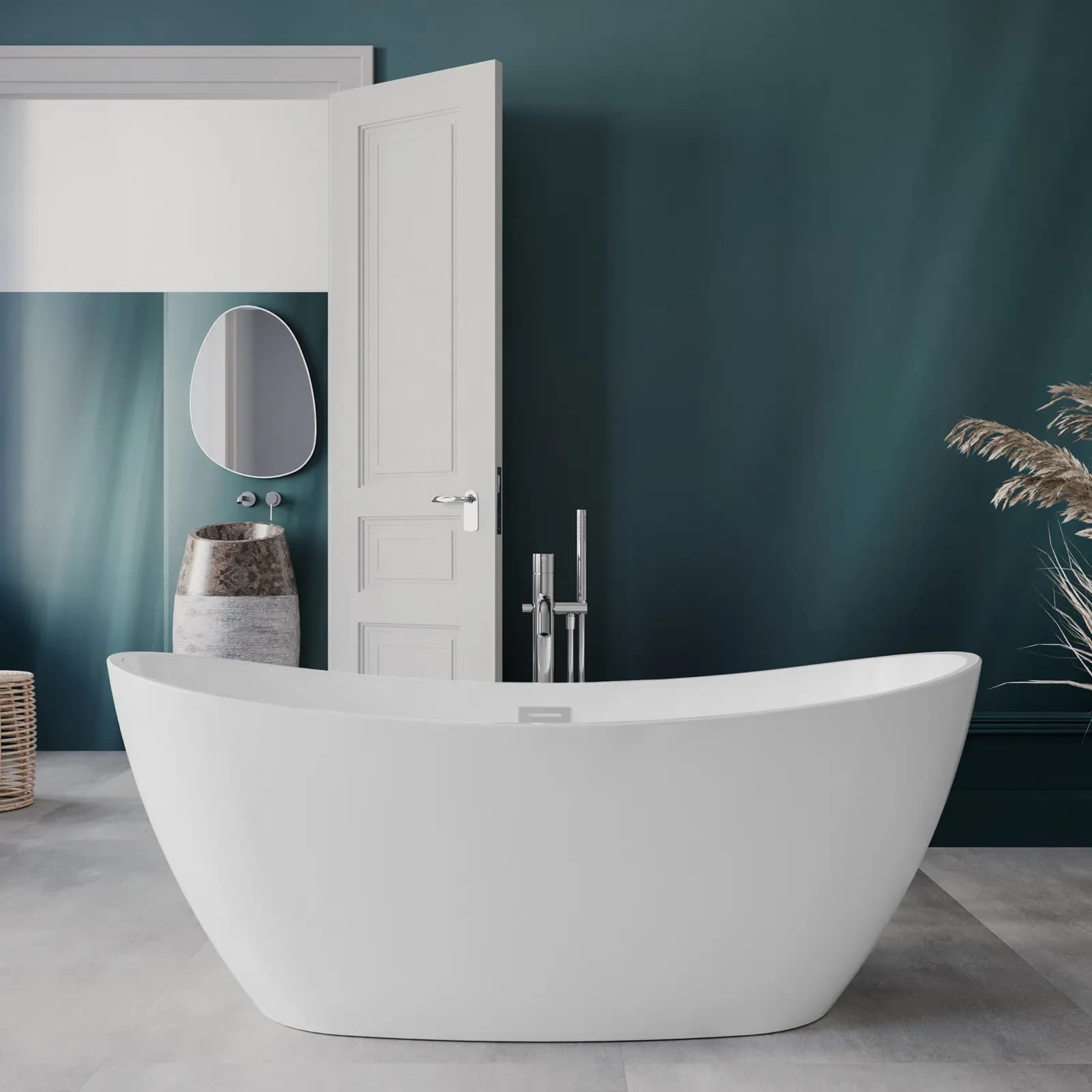 Vasca freestanding 170x68h cm in acrilico - Micronesia