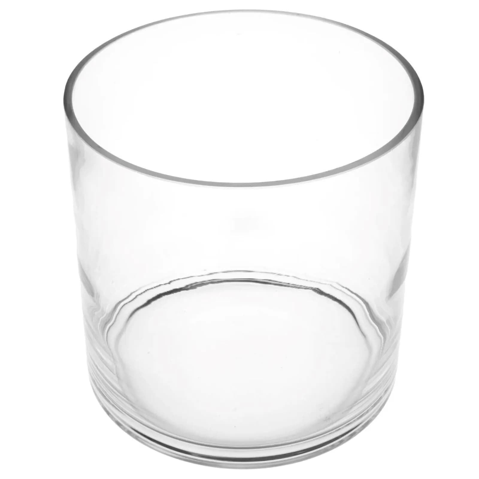 Vaso cilindrico da interno 17h cm in vetro trasparente