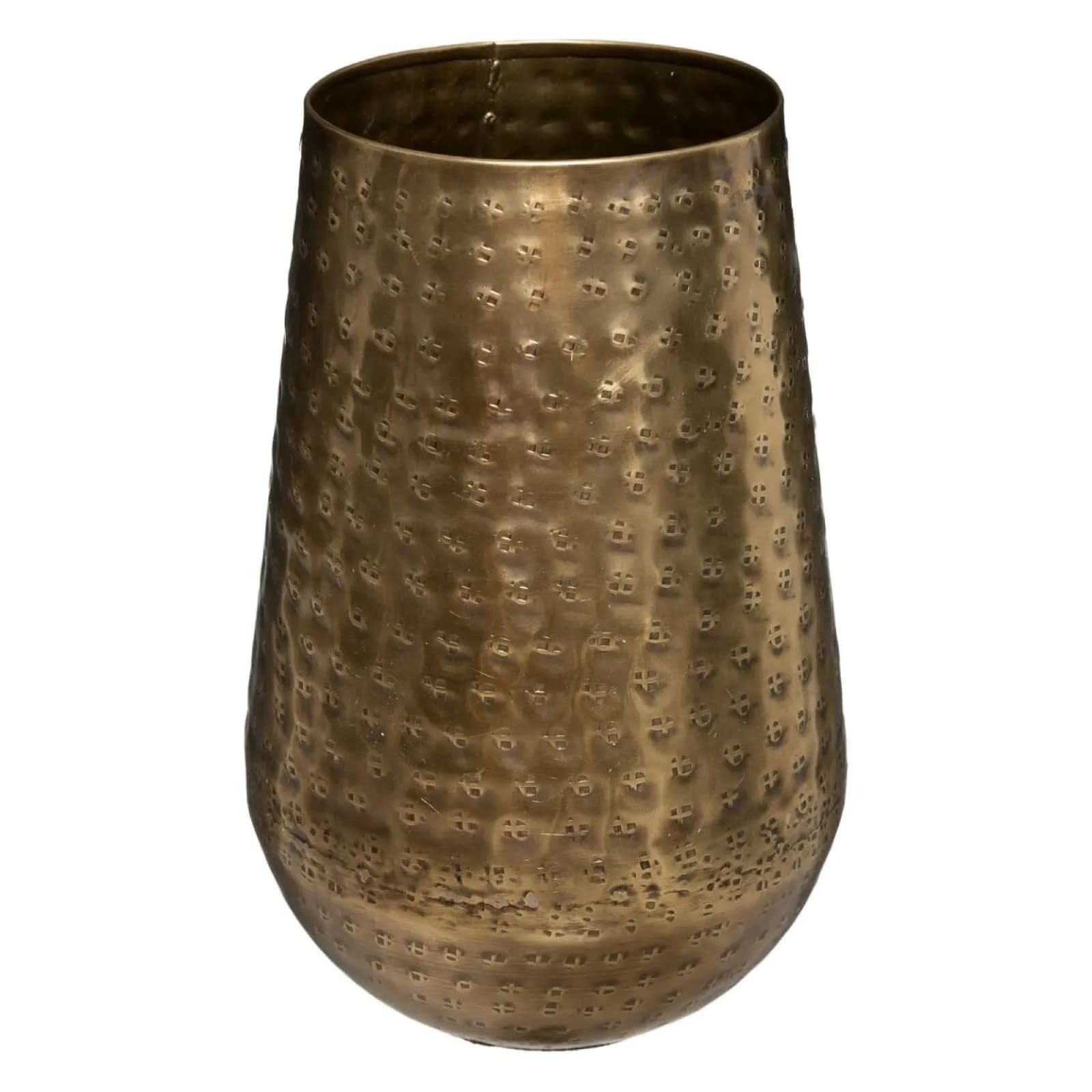 Vaso da interno 23h cm in metallo oro - Nefertiti