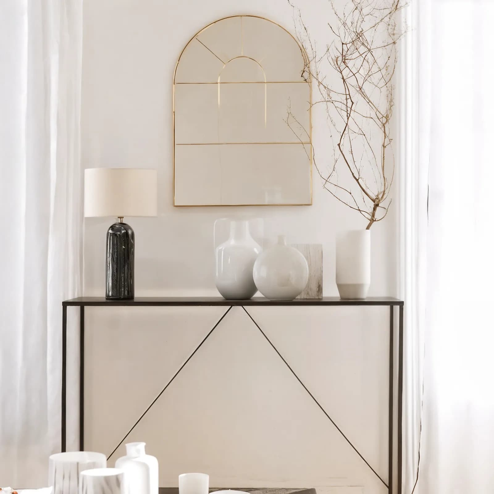 Vaso da interno 24h cm in ceramica bianco lucido