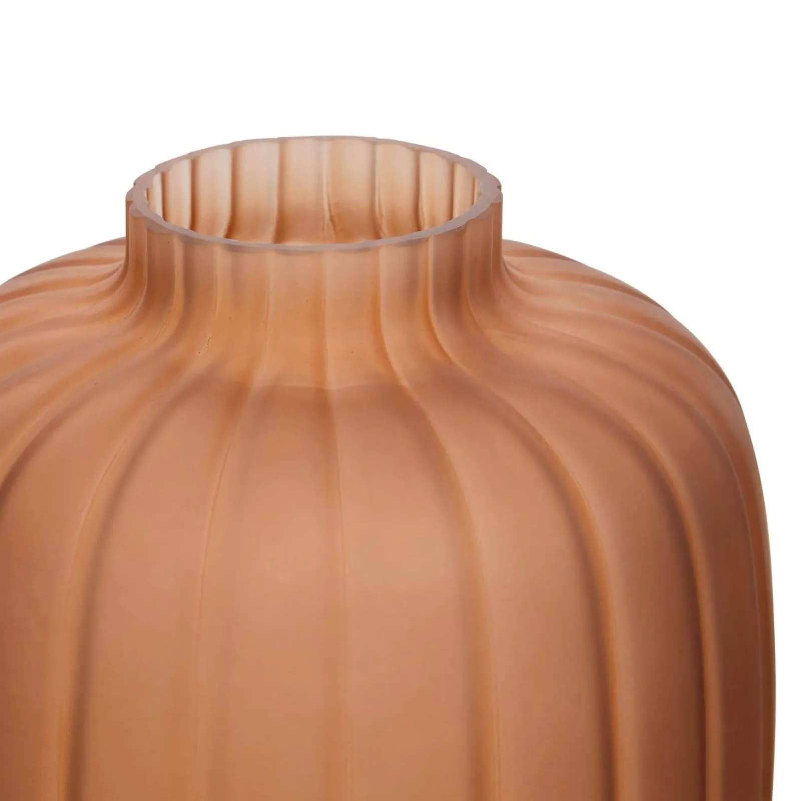 Vaso da interno 30h cm in vetro ambra opaco - Tigix