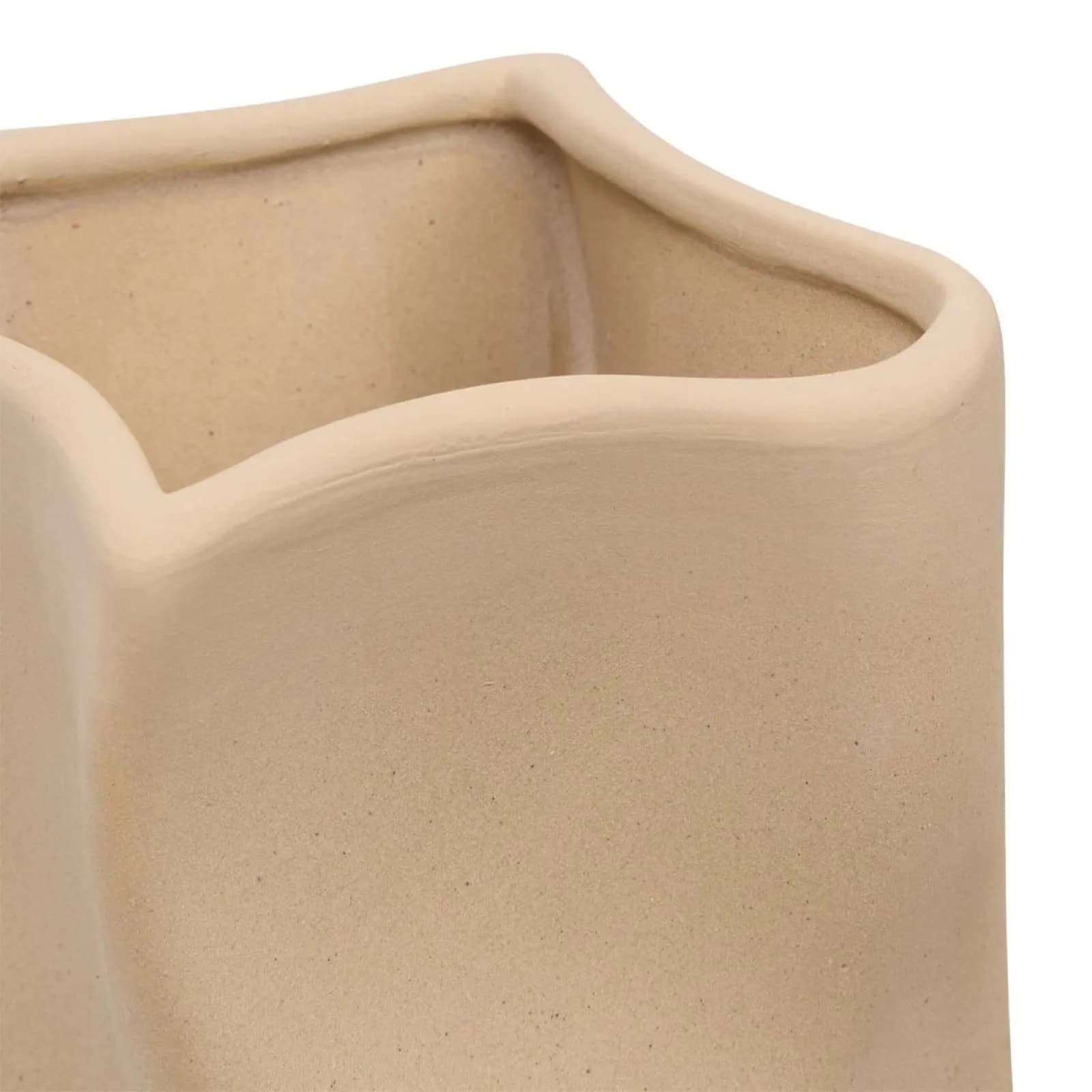 Vaso da interno 25h cm in ceramica beige