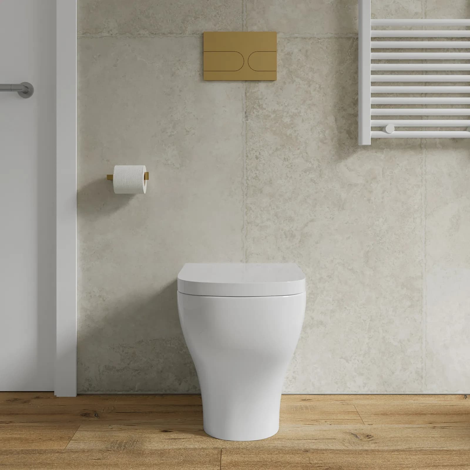 Vaso filomuro con sedile softclose bianco lucido - Cassia di Sanitosco