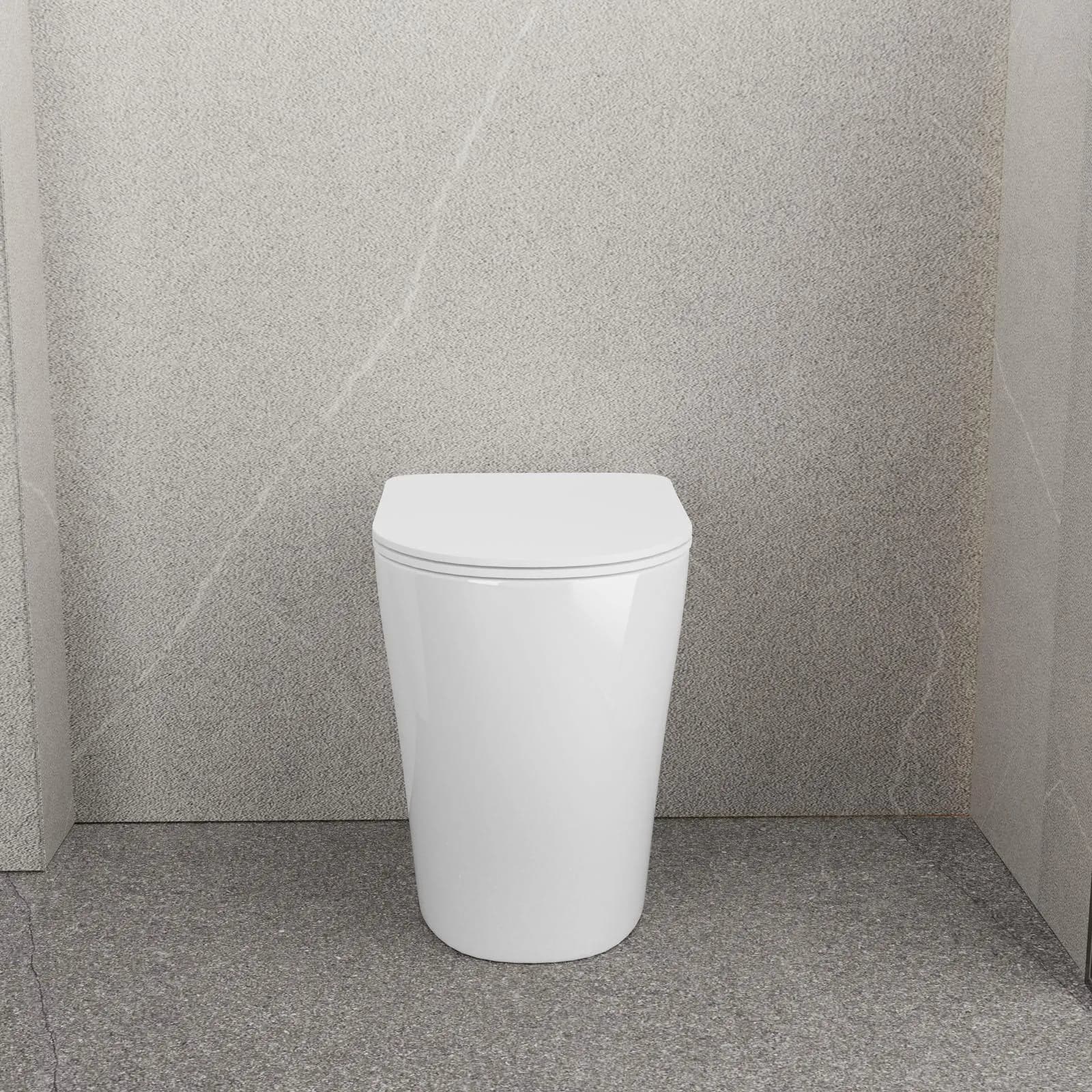 Vaso filomuro rialzato H 50 cm risparmio idrico sedile SoftClose - Ego