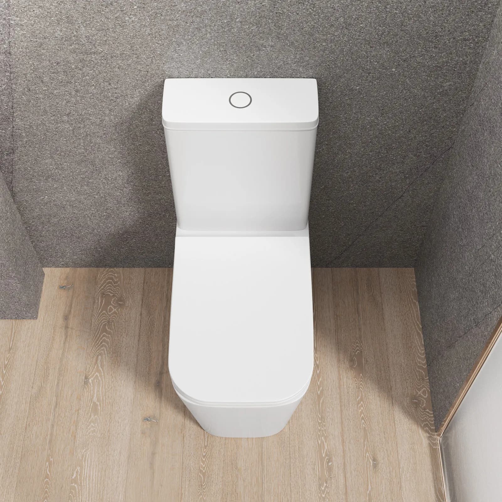 Vaso filomuro monoblocco con copriwc - Teo