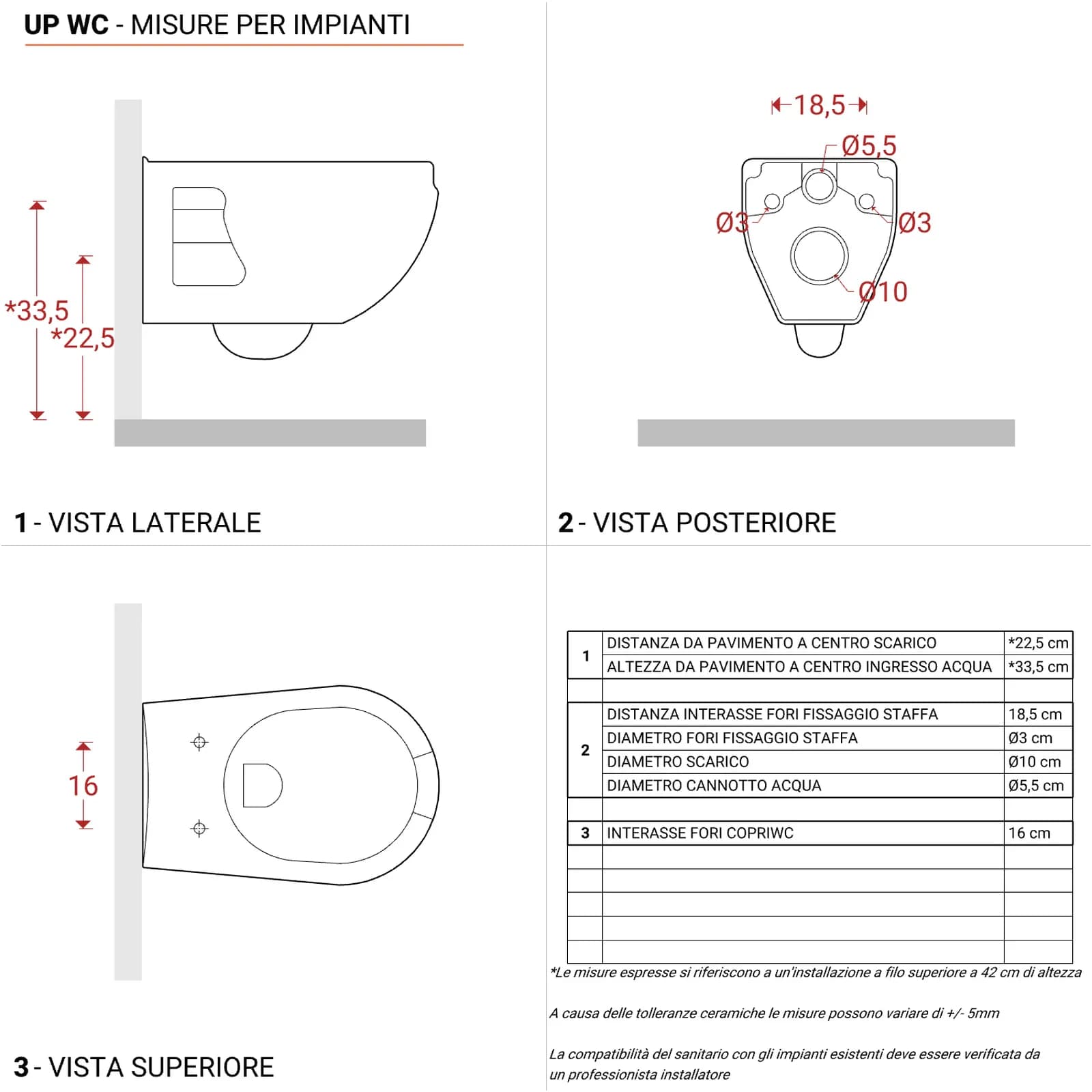 Vaso sospeso apertura frontale bagno accessibile con sedile bianco