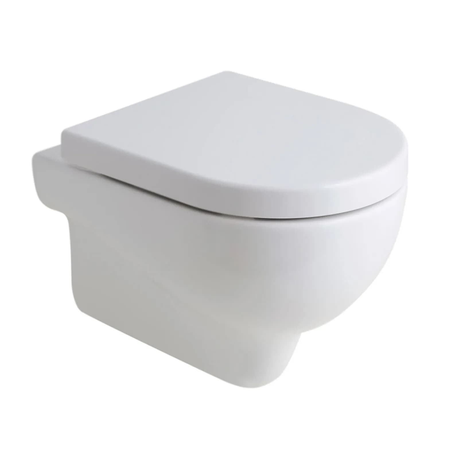 Vaso sospeso Mini Nuvola di AZZURRA 46 cm per piccoli spazi con sedile softclose