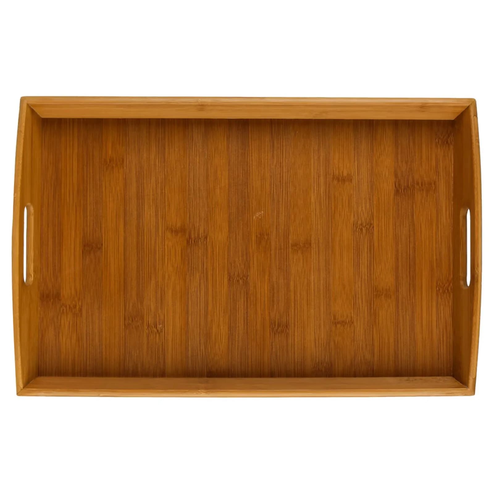 Vassoio 45x30 cm in legno naturale con manici