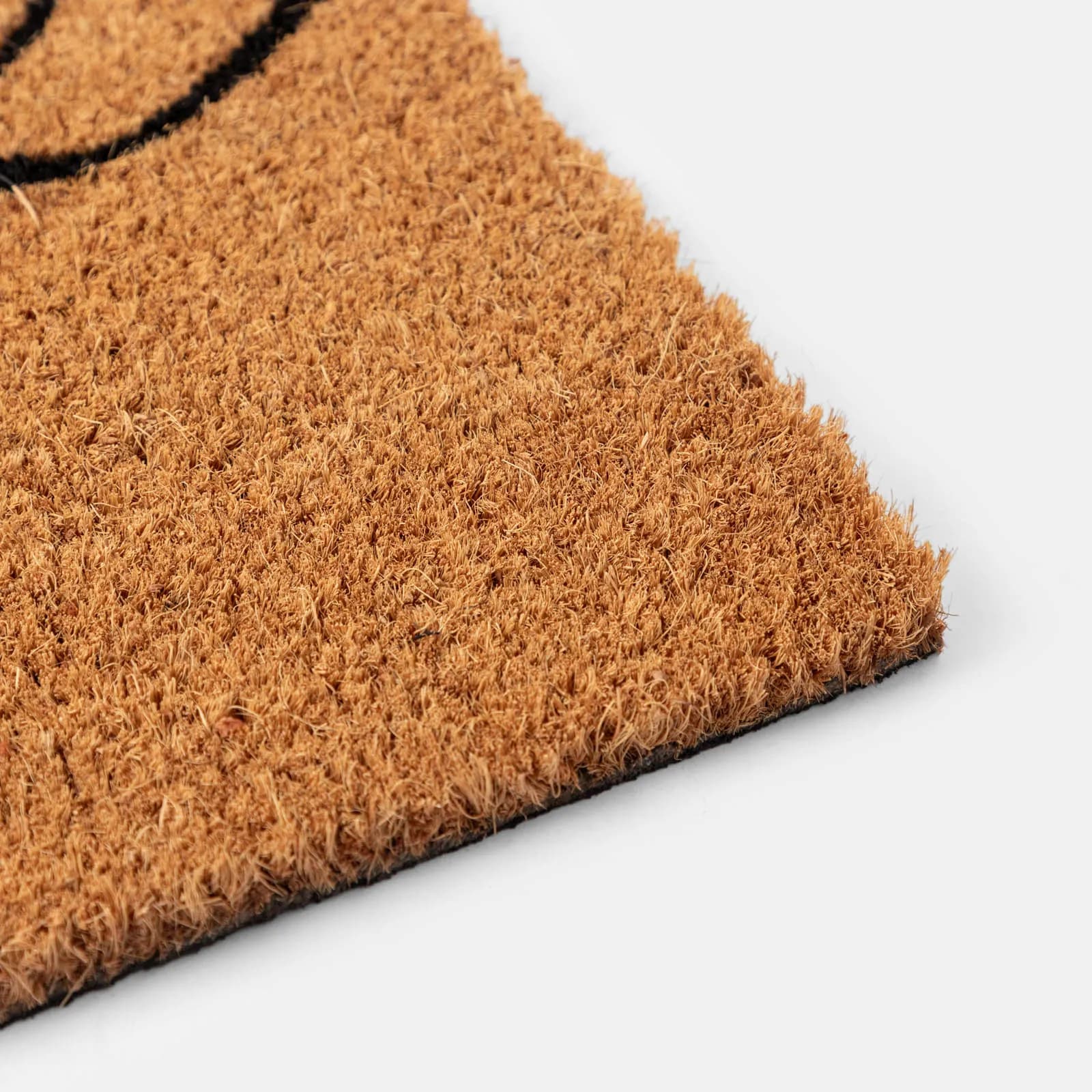 Zerbino 45x75 cm in coir Home beige con arcobaleno
