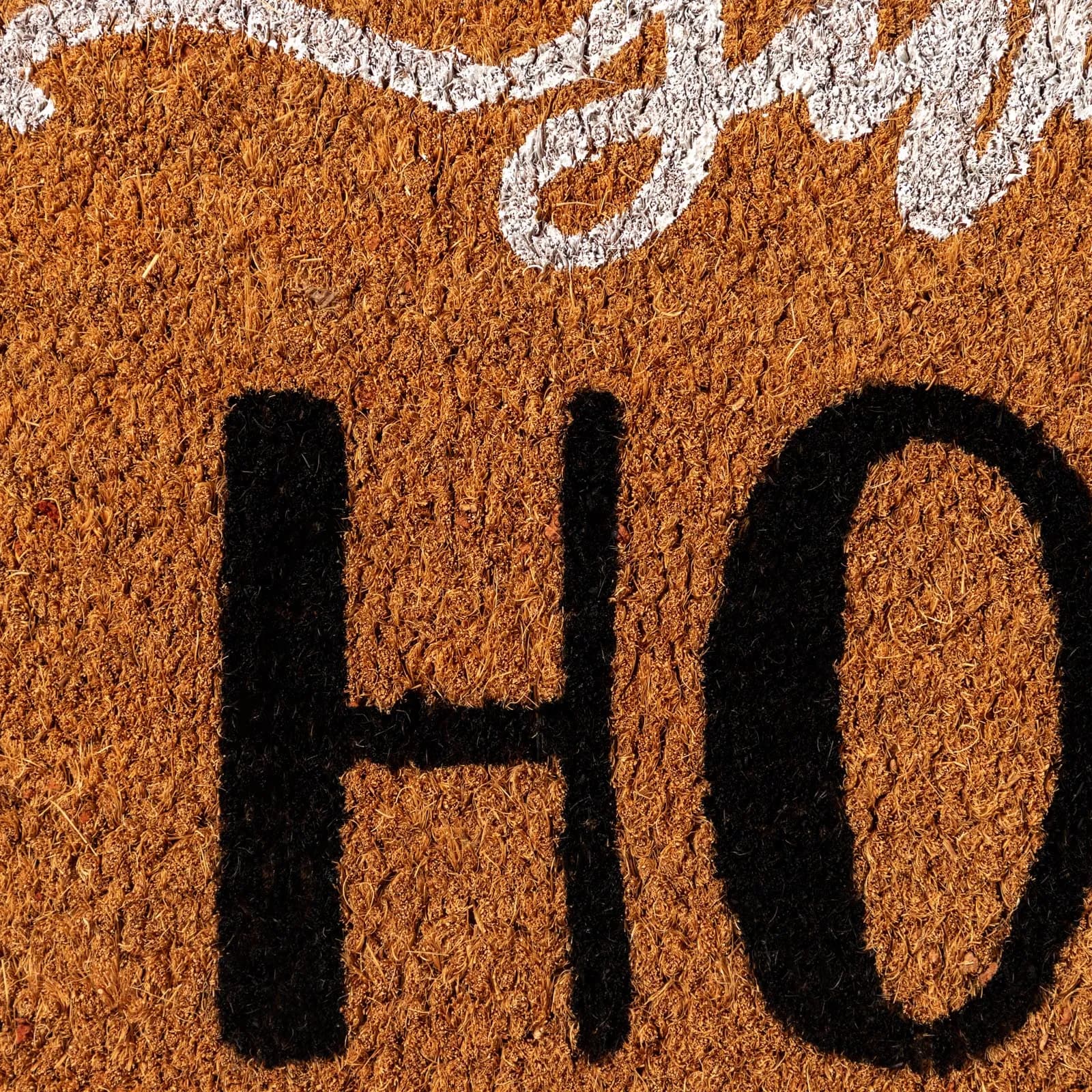 Zerbino 45x75 cm in coir Home Sweet Home scritta nero e bianco