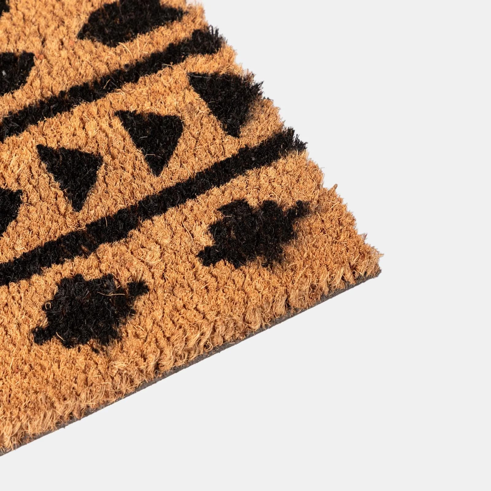 Zerbino 45x75 cm in coir naturale con disegno etnico