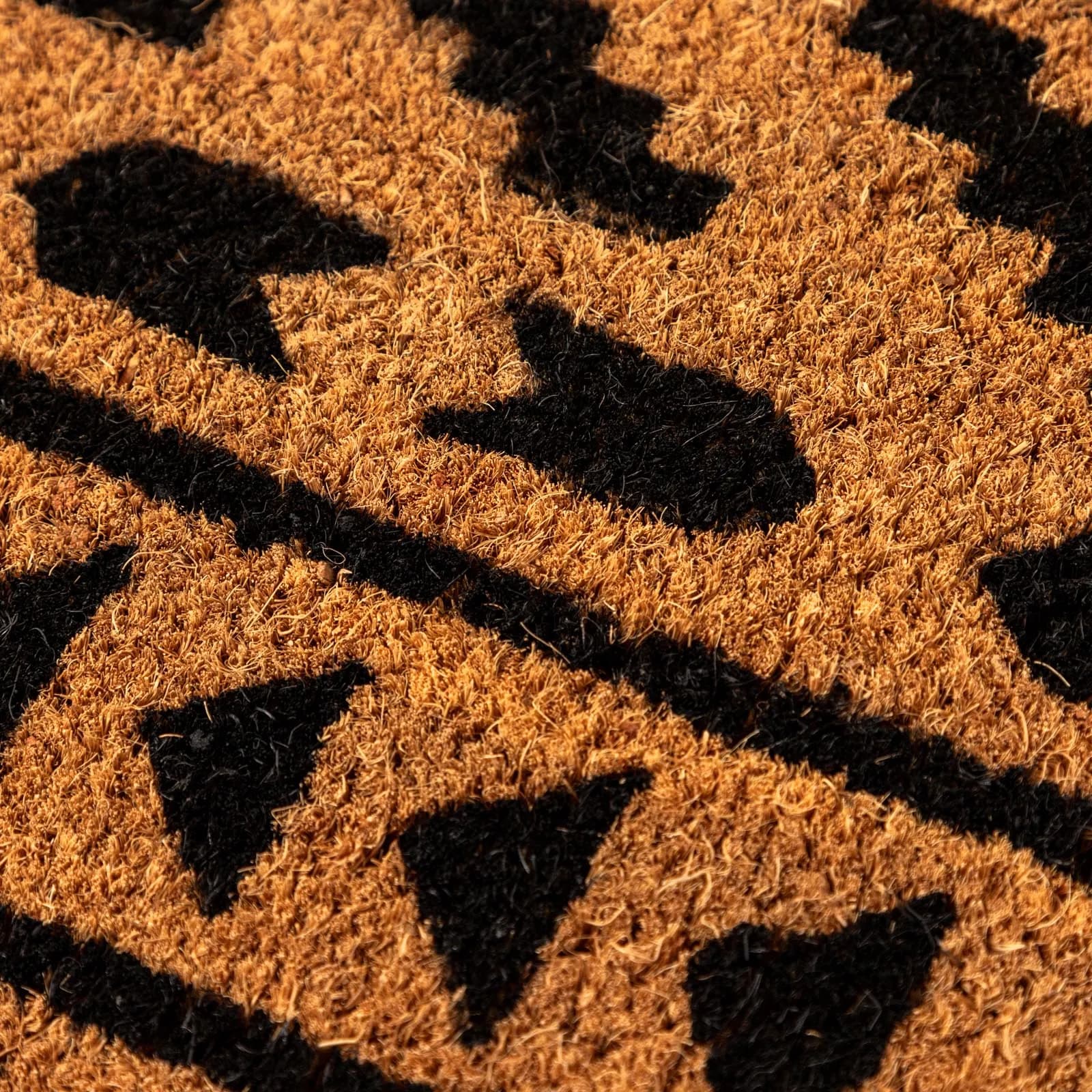 Zerbino 45x75 cm in coir naturale con disegno etnico